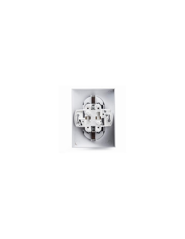 BASE ENCHUFE EMPOTRAR BLANCO DOBLE 16 A