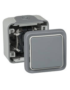 PULSADOR SUPERFICIE IP55 GRIS 2