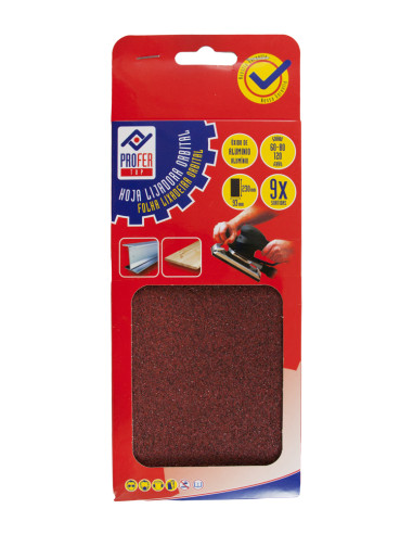 PLIEGO LIJADORA ORB PQ9 S/A 93X230 MM