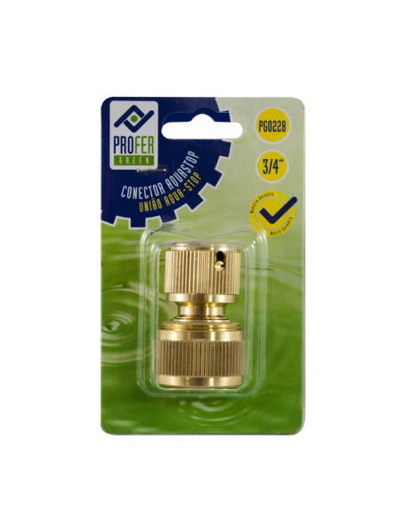 CONECTOR RAPIDO AQUASTOP LATON 3/4''