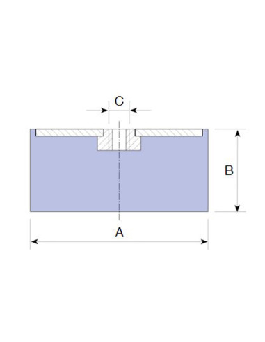 TOPE SIMPLE MACHO M-8 25X22 MM