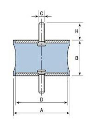 SOPORTE DIABOLO MACHO M-10 40X28MM
