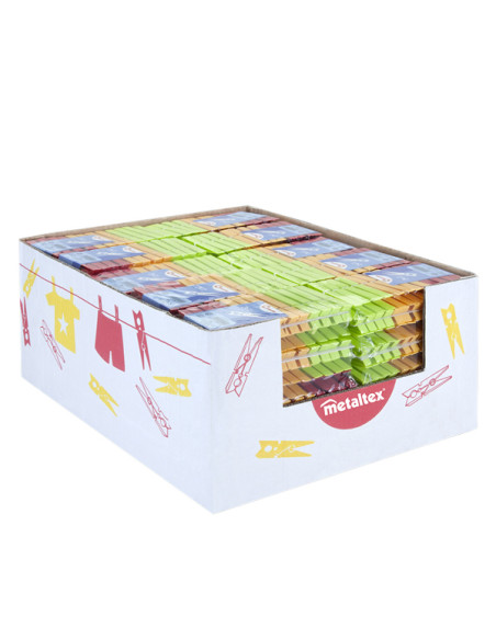 PINZA ROPA PLASTICO 24 U