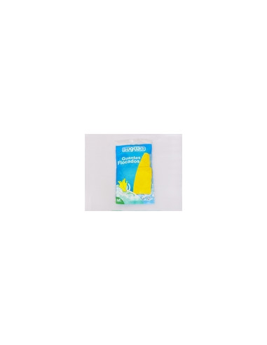 GUANTE LATEX FLOCADO AMARILLO M