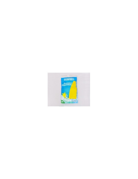 GUANTE LATEX FLOCADO AMARILLO M