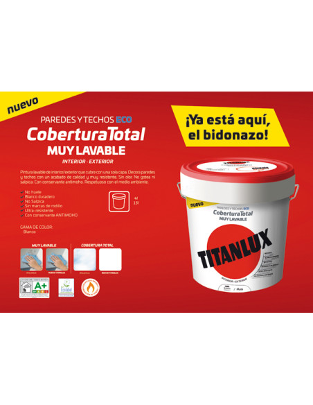 PINTURA PLASTICA COBERTURA TOTAL 4 L