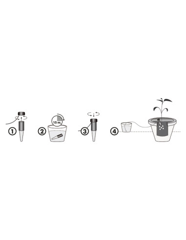SISTEMA RIEGO MACETAS 3+1 CONO