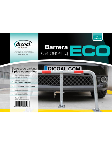 BARRERA PARKING 3 P C/CANDADO 82X46X43CM