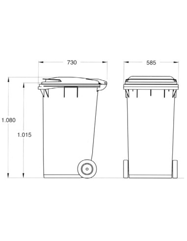 CONTENEDOR PLASTICO 240 L