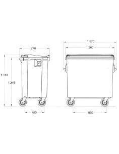 CONTENEDOR PLASTICO 800 L 2