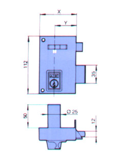 CERRADURA SOBREPONER IZDA 70 I 2
