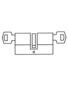 CERRADURA EMBUTIR MET INOX 25 MM 2