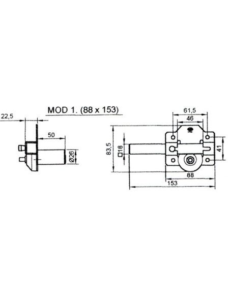 CERROJO SEGURIDAD ORO 88X153 MM