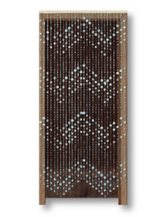 CORTINA PUERTA PLASTICO AZUL 90X180 CM