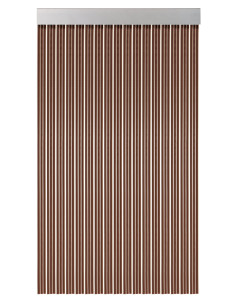 CORTINA CINTAS COLOR MARRON 210X90 CM