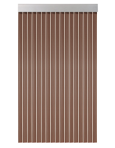 CORTINA CINTAS COLOR MARRON 210X90 CM