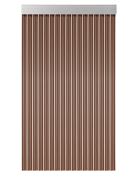 CORTINA CINTAS COLOR MARRON 210X90 CM