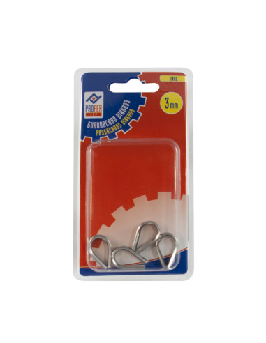 GUARDACABO INOXIDABLE BL.4 PZS 3 MM