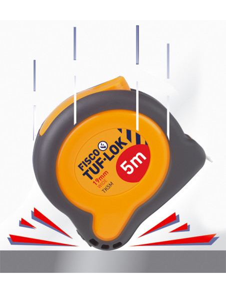 FLEXOMETRO TUF-LOK ANTI-IMPACT 5MTX19 MM