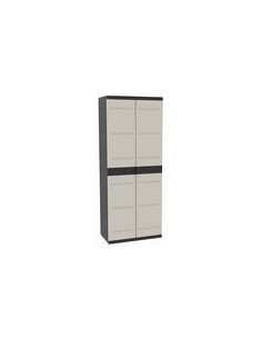 ARMARIO RESINA 2 PUERTAS 4 BAL NGR 70X44X176 2
