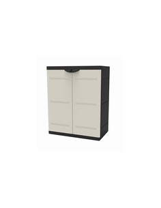 ARMARIO RESINA 2 PUERTAS BAJO NGR 70X44X88 2