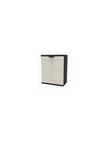 ARMARIO RESINA 2 PUERTAS BAJO NGR 70X44X88