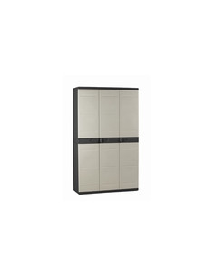 ARMARIO RESINA 3 PUERTAS 4 BAL NGR 105X44X176 2