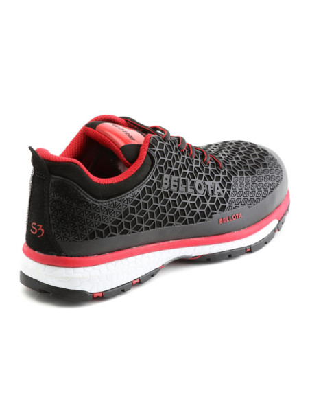 ZAPATO DEPORTIVO S3 NEGRO-ROJO 38