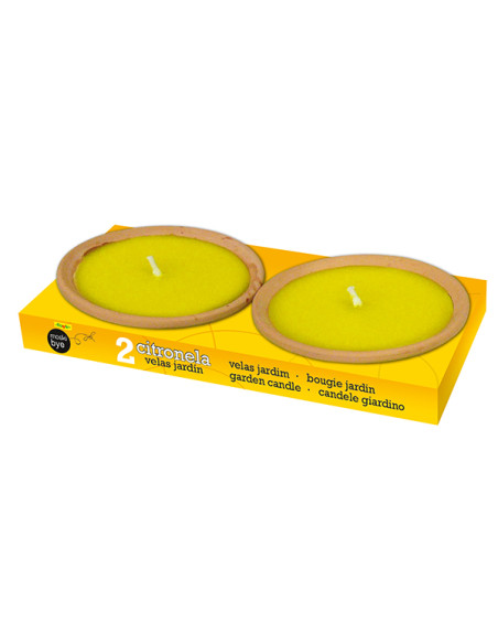 VELA C/CITRONELA TERRACOTA PEQ 2U