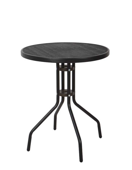 MESA ACERO REDONDA NEGR ZEUS 60X70CM 60X70 CM