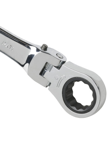 LLAVE COMBI CARRACA ARTICULADA 19 MM