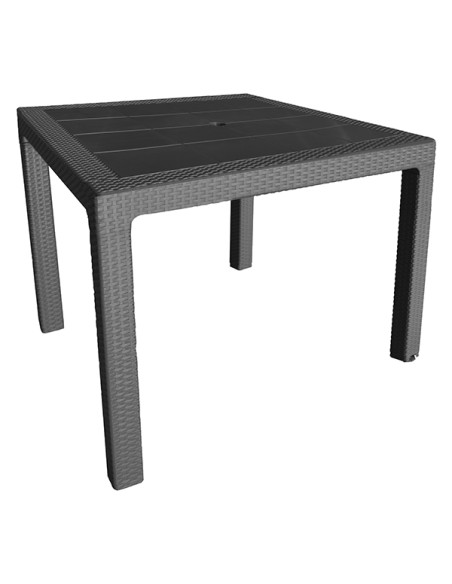 MESA RATAN TOPO ANTRACITA 80X80X72