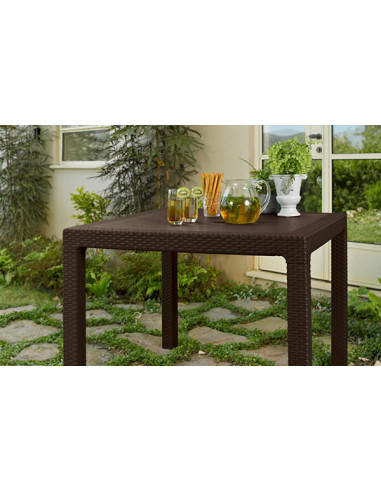 MESA JARDIN RATAN QUARTET MARRO 94X94X74