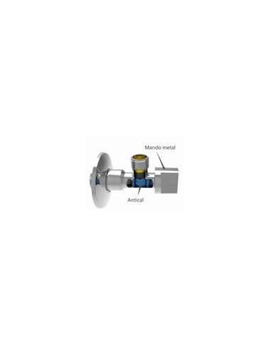 VALVULA ESCUADRA ANTICAL M/METAL C/2 1/2-3/8''