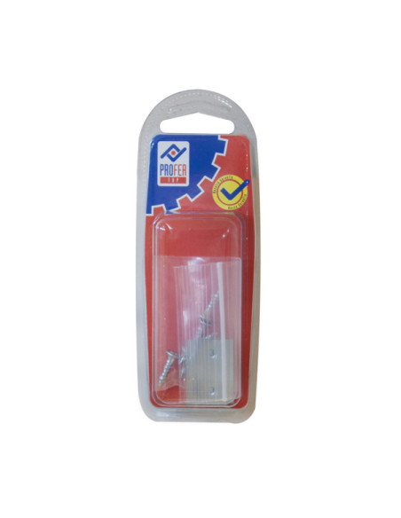 PLACA CARTELA ZN BL. 4 PZS. 30X13 MM