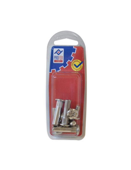 TORNILLO + TUBO NIQUEL BL 4 8X40 MM