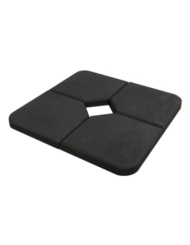 PIE PARASOL LOSETA CEMENTO NEGRO 26 KG