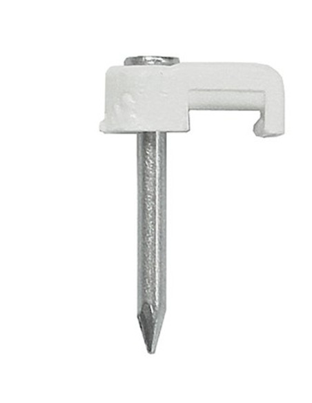 GRAPA PLASTICO BLANCO C/10 PZS 3,9X2,2