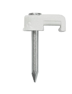 GRAPA PLASTICO BLANCO C/8 PZS 7,3X4,1 2