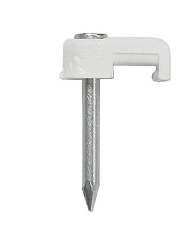 GRAPA PLASTICO BLANCO N.5 C/9
