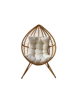 SILLON RAT SINT NATURAL C/COJIN BEIGE