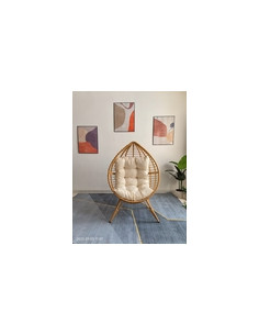 SILLON RAT SINT NATURAL C/COJIN BEIGE 2