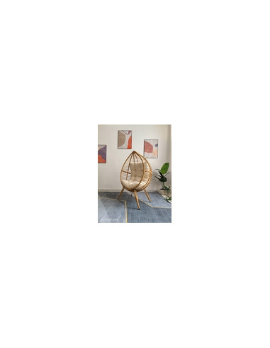 SILLON RAT SINT NATURAL C/COJIN BEIGE