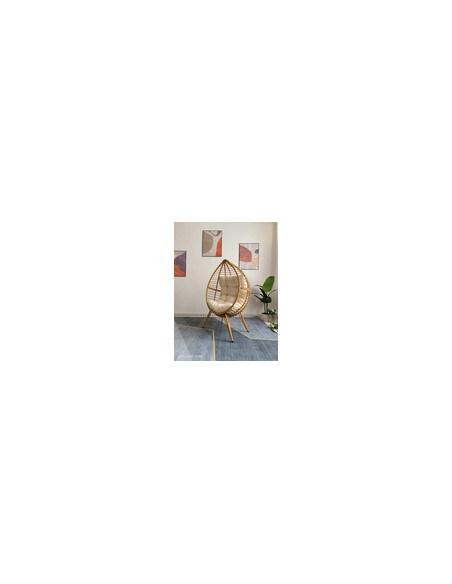 SILLON RAT SINT NATURAL C/COJIN BEIGE