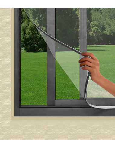 MOSQUITERA MAGNETICA VENTANA BLANCA 120X120CM