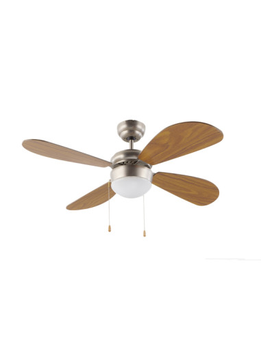 VENTILADOR TECHO C/LUZ 4ASPAS 105CM 50 W