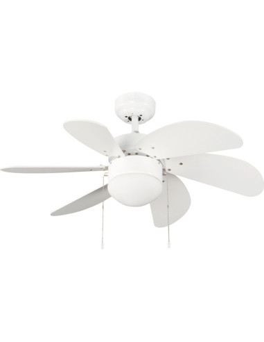 VENTILADOR TECHO TABIT BLANCO LUZ 84 CM