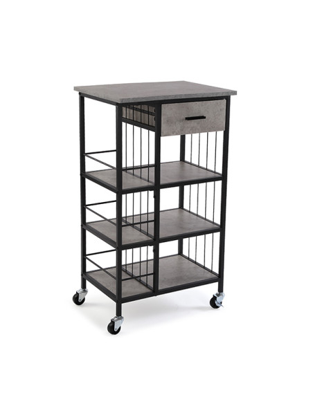 CARRO COCINA C/RUEDAS 3B + 1 CAJ 89,5X37X50