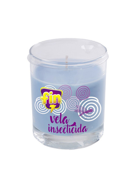 VELA C/CITRONELA VASO CRISTAL