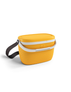 NEVERA BANDOLERA LINDA MOSTAZA 18 L